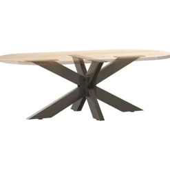 vidaXL Salontafelpoot spider vorm 98x58x(42-43) cm staal naturel