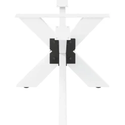 vidaXL Salontafelpoot spider vorm 98x58x(42-43) cm staal wit