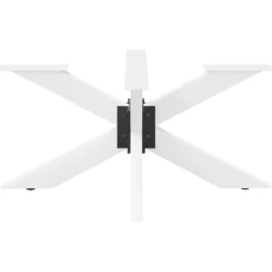 vidaXL Salontafelpoot spider vorm 98x58x(42-43) cm staal wit