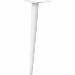 vidaXL Salontafelpoten conische vorm 4 st 30-31 cm staal wit