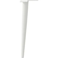 vidaXL Salontafelpoten conische vorm 4 st 30-31 cm staal wit