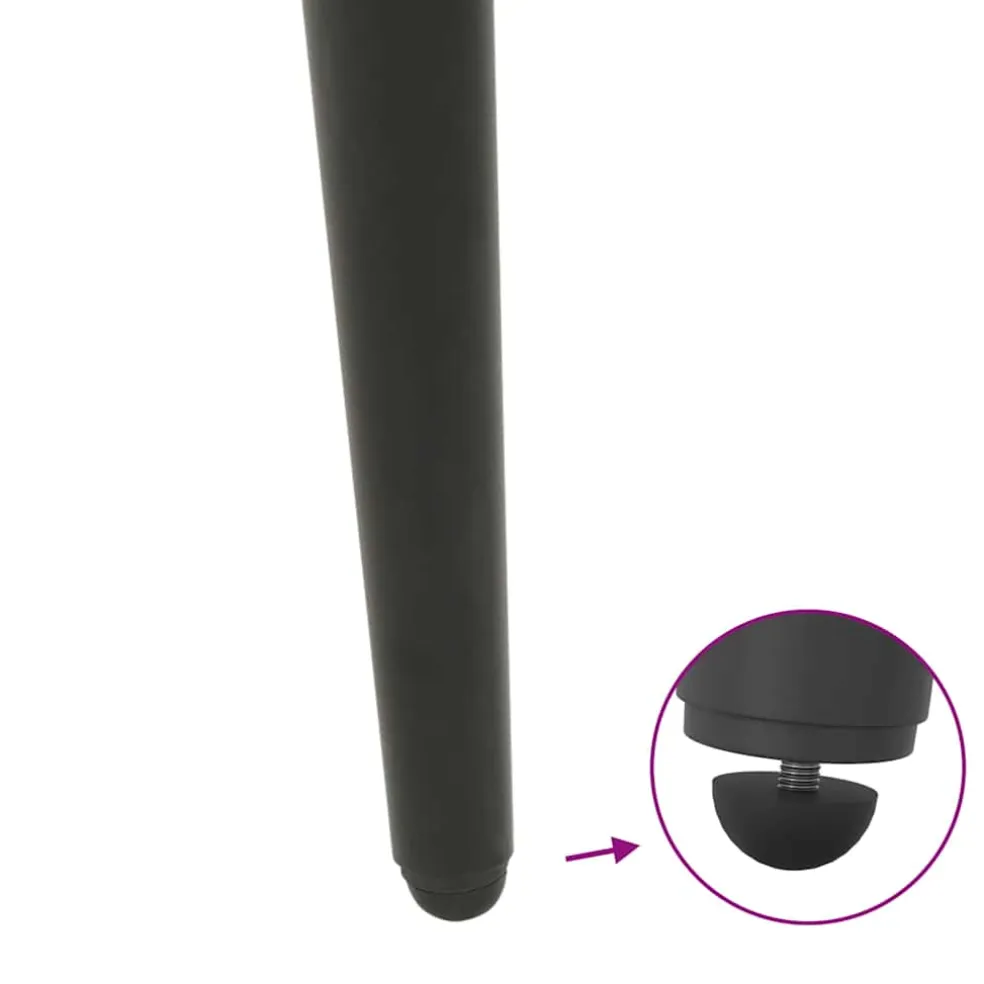 vidaXL Salontafelpoten conische vorm 4 st 30-31 cm staal antraciet