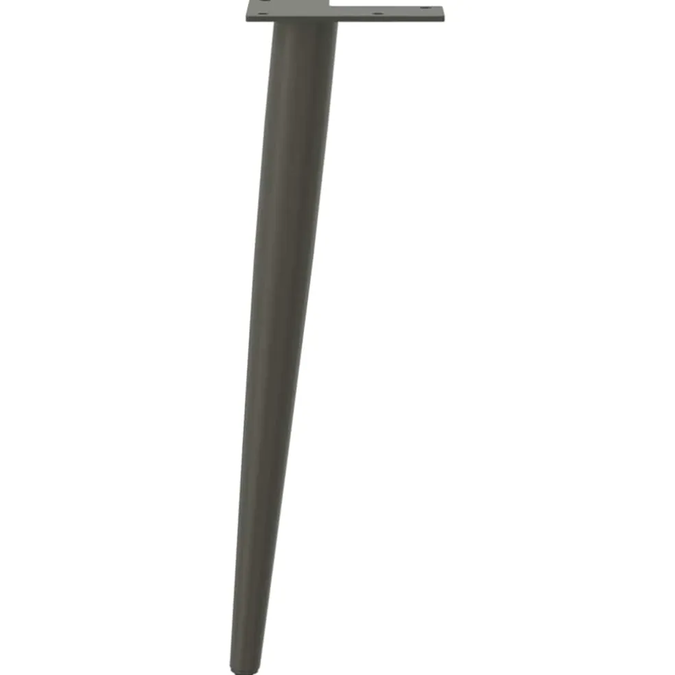 vidaXL Salontafelpoten conische vorm 4 st 30-31 cm staal antraciet