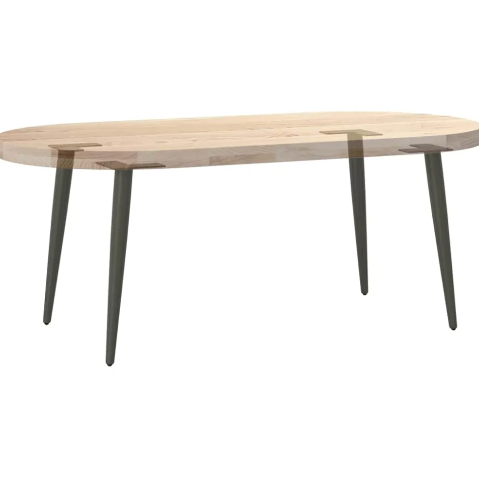 vidaXL Salontafelpoten conische vorm 4 st 30-31 cm staal antraciet