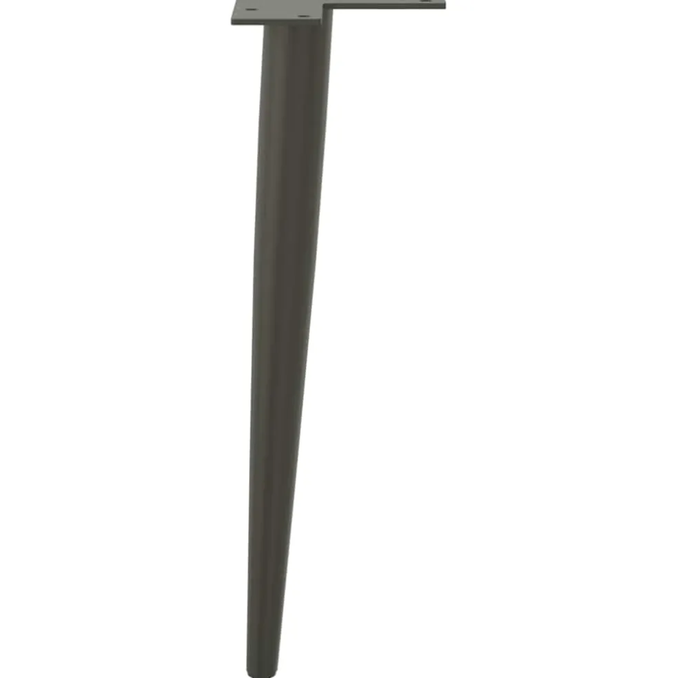 vidaXL Salontafelpoten conische vorm 4 st 30-31 cm staal antraciet