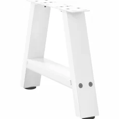 vidaXL Salontafelpoten 2 st A-vormig 30x(30-31) cm staal wit