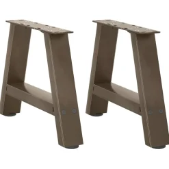 vidaXL Salontafelpoten 2 st A-vormig 30x(30-31) cm staal