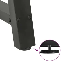 vidaXL Salontafelpoten 2 st A-vormig 30x(30-31) cm staal antraciet