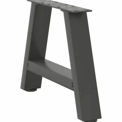 vidaXL Salontafelpoten 2 st A-vormig 30x(30-31) cm staal antraciet