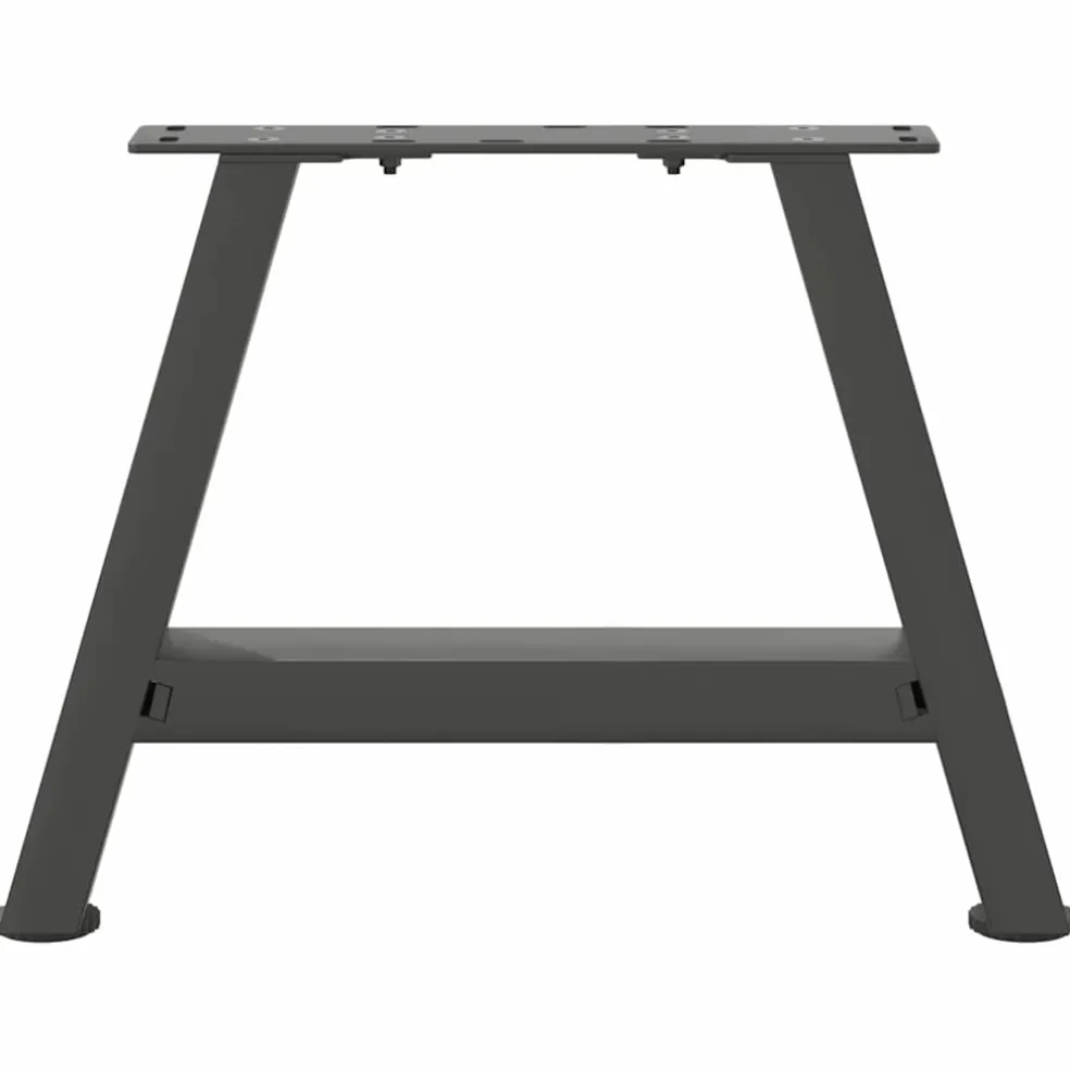 vidaXL Salontafelpoten 2 st A-vormig 30x(30-31) cm staal antraciet