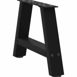 vidaXL Salontafelpoten 2 st A-vormig 30x(30-31) cm staal zwart