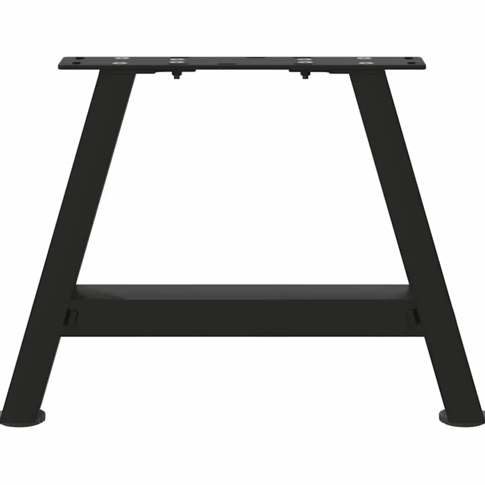 vidaXL Salontafelpoten 2 st A-vormig 30x(30-31) cm staal zwart