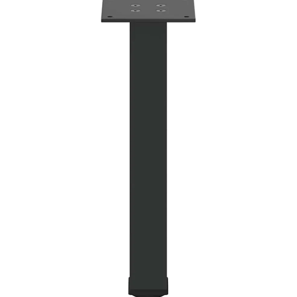 vidaXL Salontafelpoten 4 st 30-32 cm staal zwart