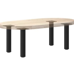 vidaXL Salontafelpoten 4 st 30-32 cm staal zwart