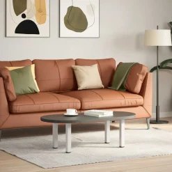 vidaXL Salontafelpoten 4 st 30-32 cm staal wit