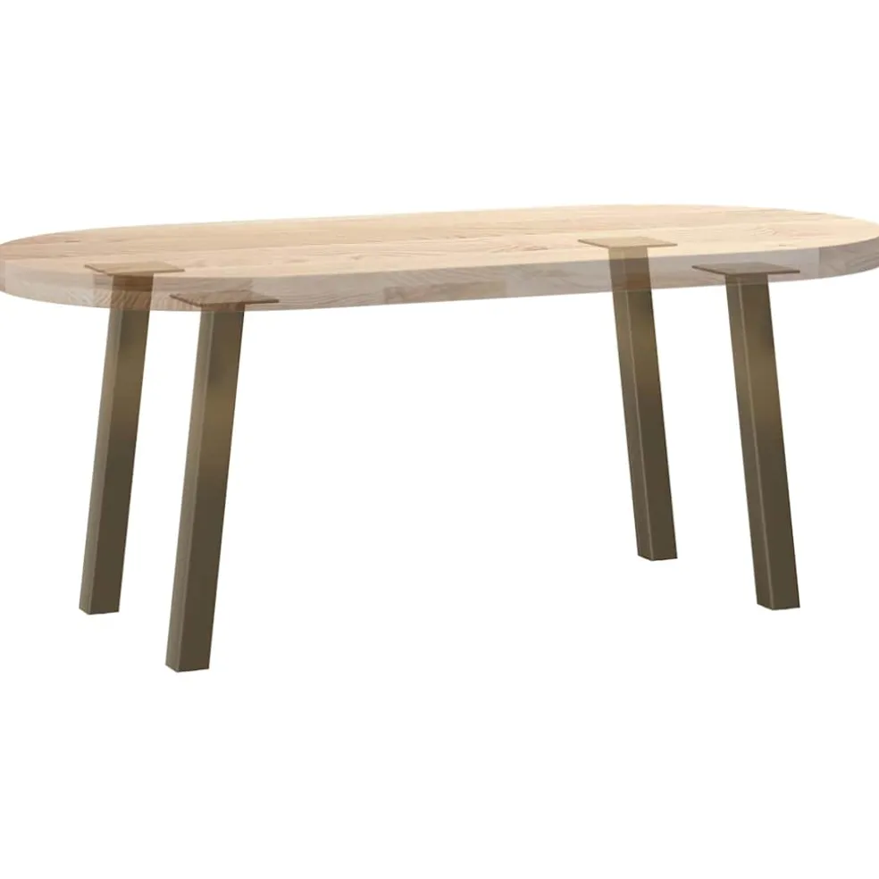 vidaXL Salontafelpoten 4 st 30 cm staal naturel