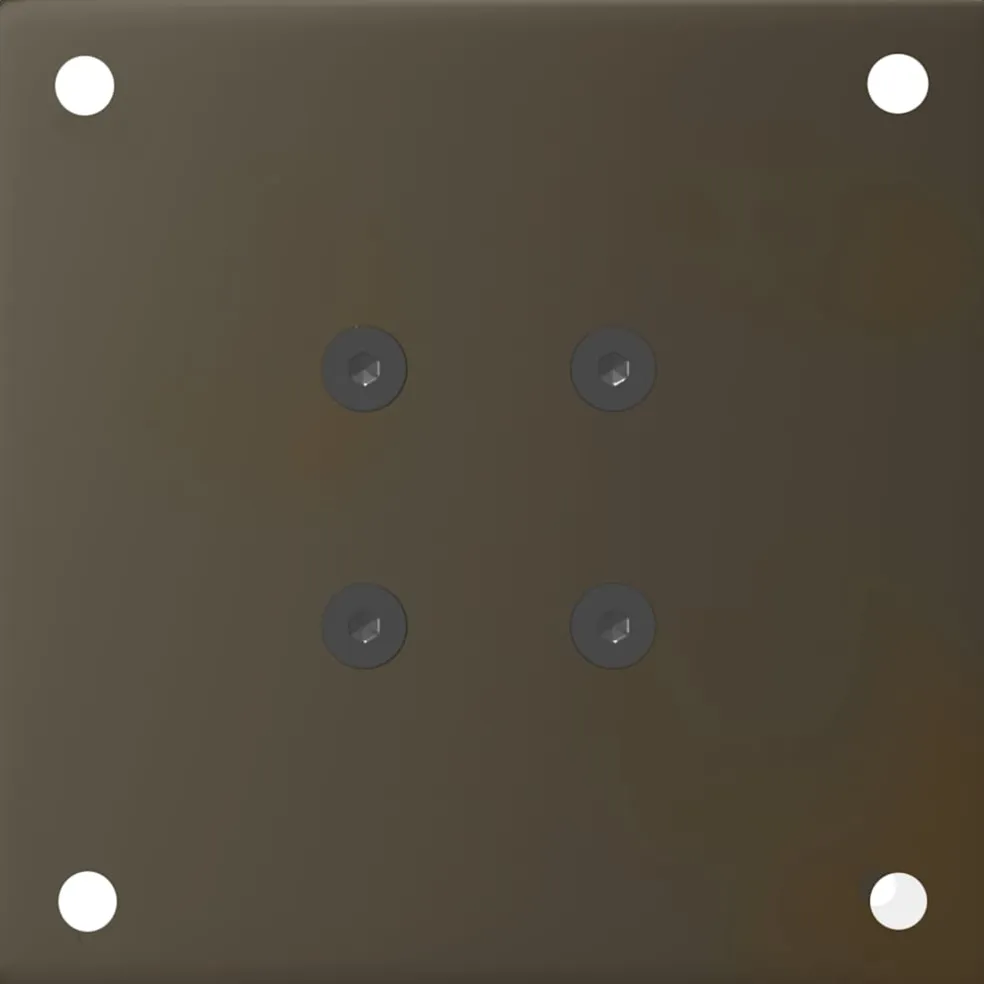 vidaXL Salontafelpoten 4 st 42-44 cm staal naturel