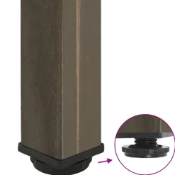 vidaXL Salontafelpoten 4 st 42-44 cm staal naturel