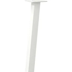 vidaXL Salontafelpoten 4 st 30 cm staal wit