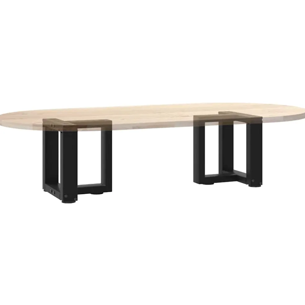 vidaXL Salontafelpoten 2 st T-vormig 30x25x(30-31) cm staal zwart