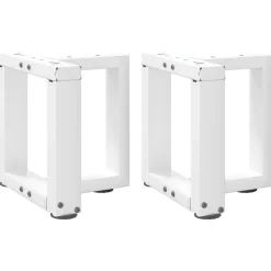 vidaXL Salontafelpoten 2 st T-vormig 30x25x(30-31) cm staal wit