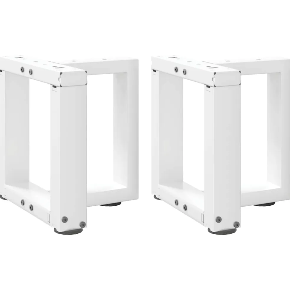 vidaXL Salontafelpoten 2 st T-vormig 30x25x(30-31) cm staal wit