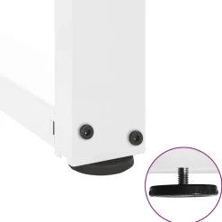 vidaXL Salontafelpoten 2 st T-vormig 30x25x(30-31) cm staal wit