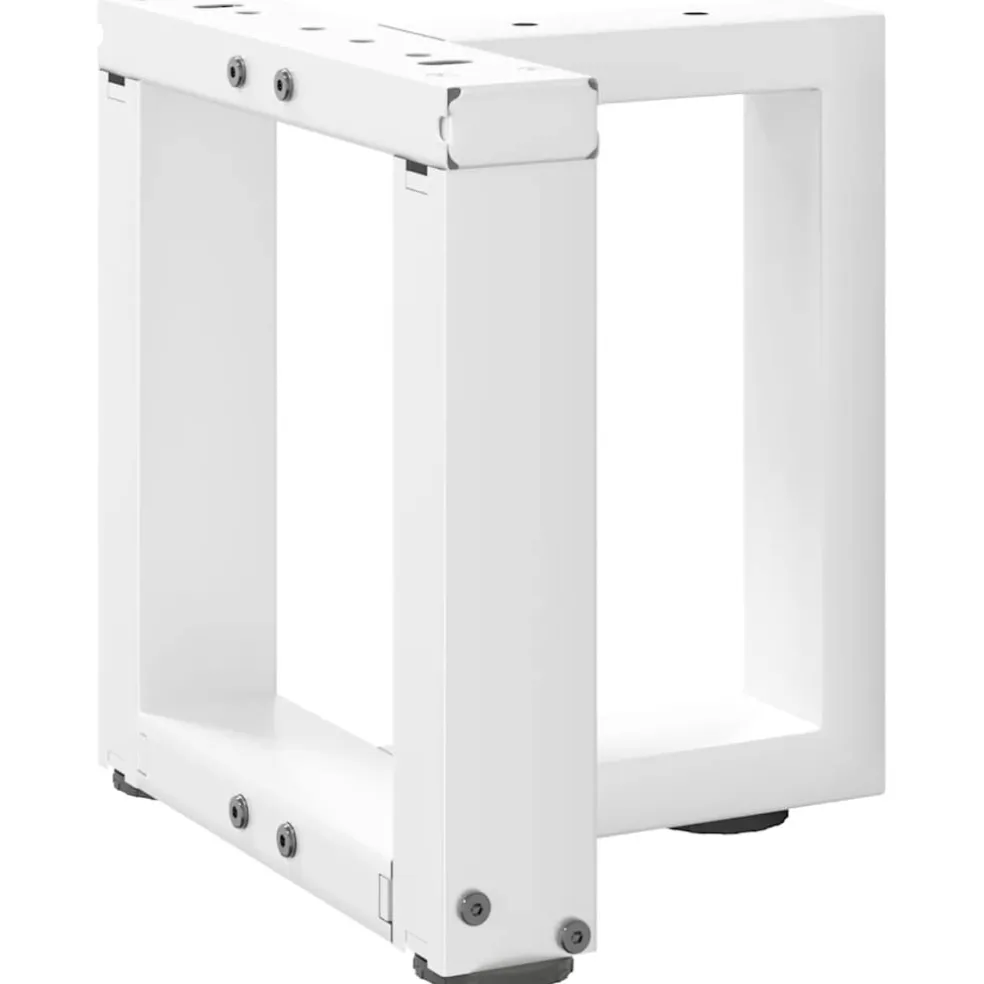 vidaXL Salontafelpoten 2 st T-vormig 30x25x(30-31) cm staal wit