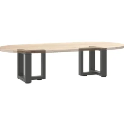 vidaXL Salontafelpoten 2 st T-vormig 30x25x(30-31) cm staal antraciet