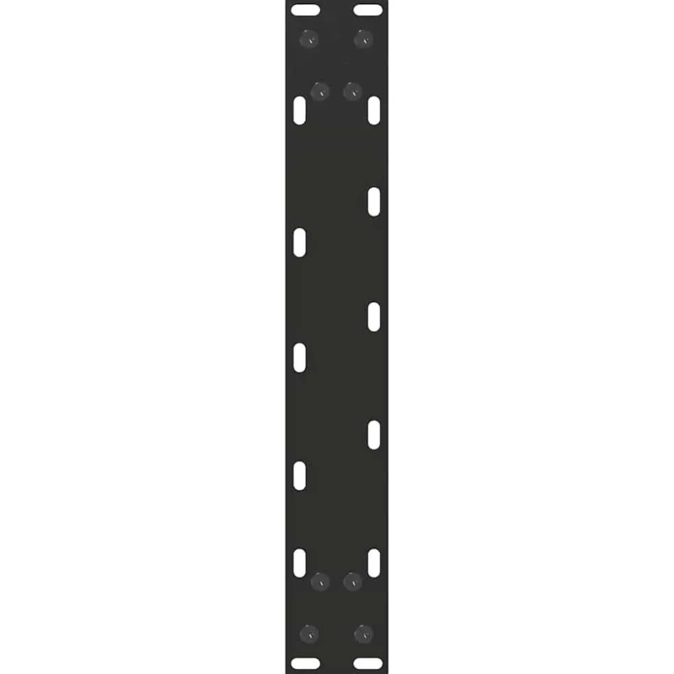 vidaXL Salontafelpoten 2 st U-vormig 30x(30-31) cm staal zwart