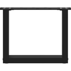 vidaXL Salontafelpoten 2 st U-vormig 30x(30-31) cm staal zwart