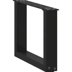 vidaXL Salontafelpoten 2 st U-vormig 30x(30-31) cm staal zwart