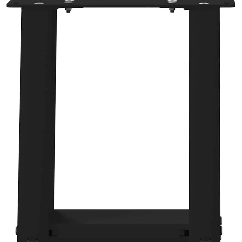 vidaXL Salontafelpoten 2 st U-vormig 30x(30-31) cm staal zwart