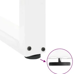 vidaXL Salontafelpoten 2 st U-vormig 30x(30-31) cm staal wit