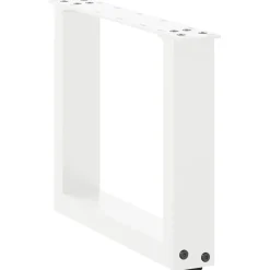 vidaXL Salontafelpoten 2 st U-vormig 30x(30-31) cm staal wit