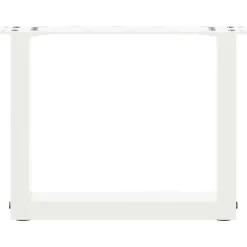 vidaXL Salontafelpoten 2 st U-vormig 30x(30-31) cm staal wit