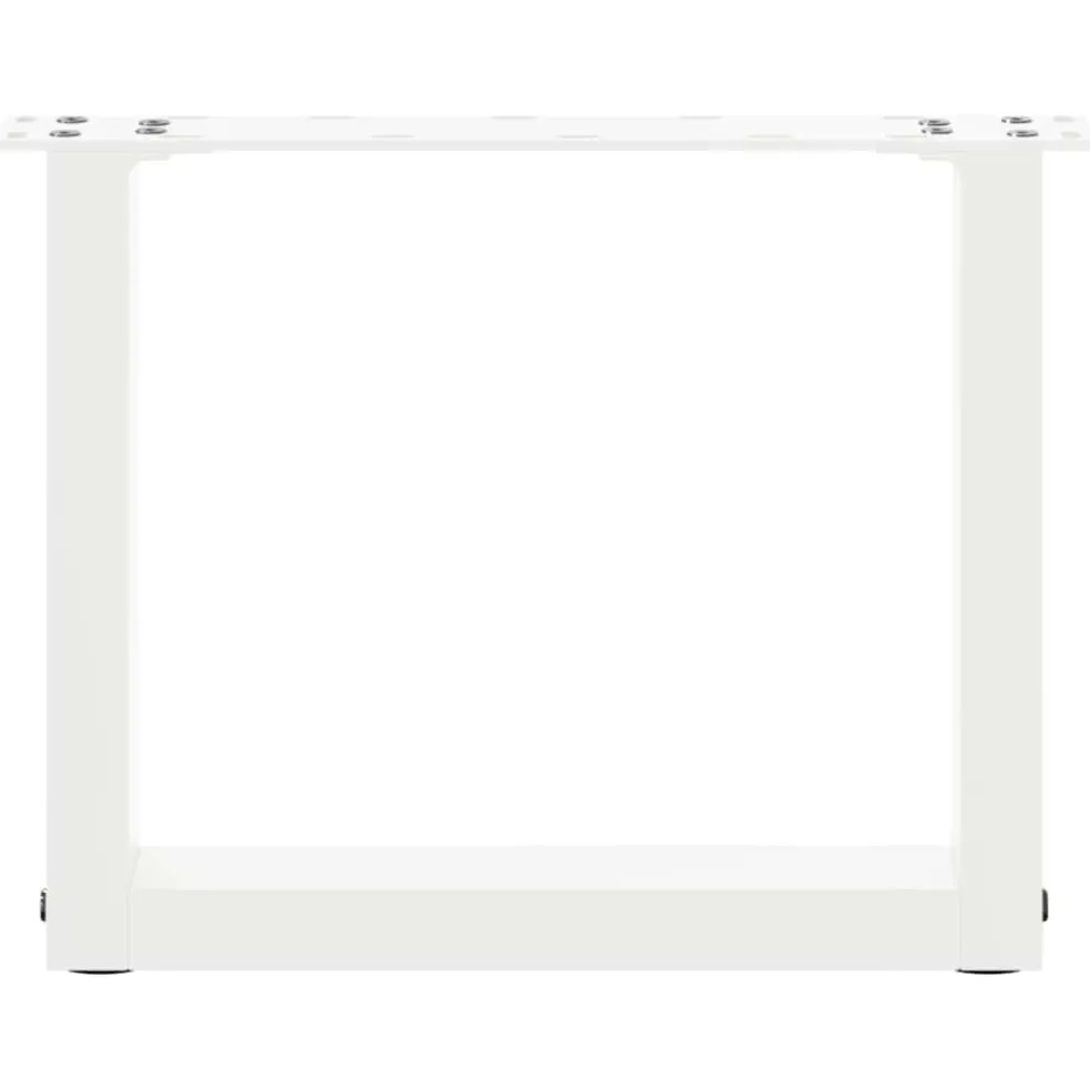vidaXL Salontafelpoten 2 st U-vormig 30x(30-31) cm staal wit