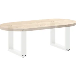 vidaXL Salontafelpoten 2 st U-vormig 30x(30-31) cm staal wit