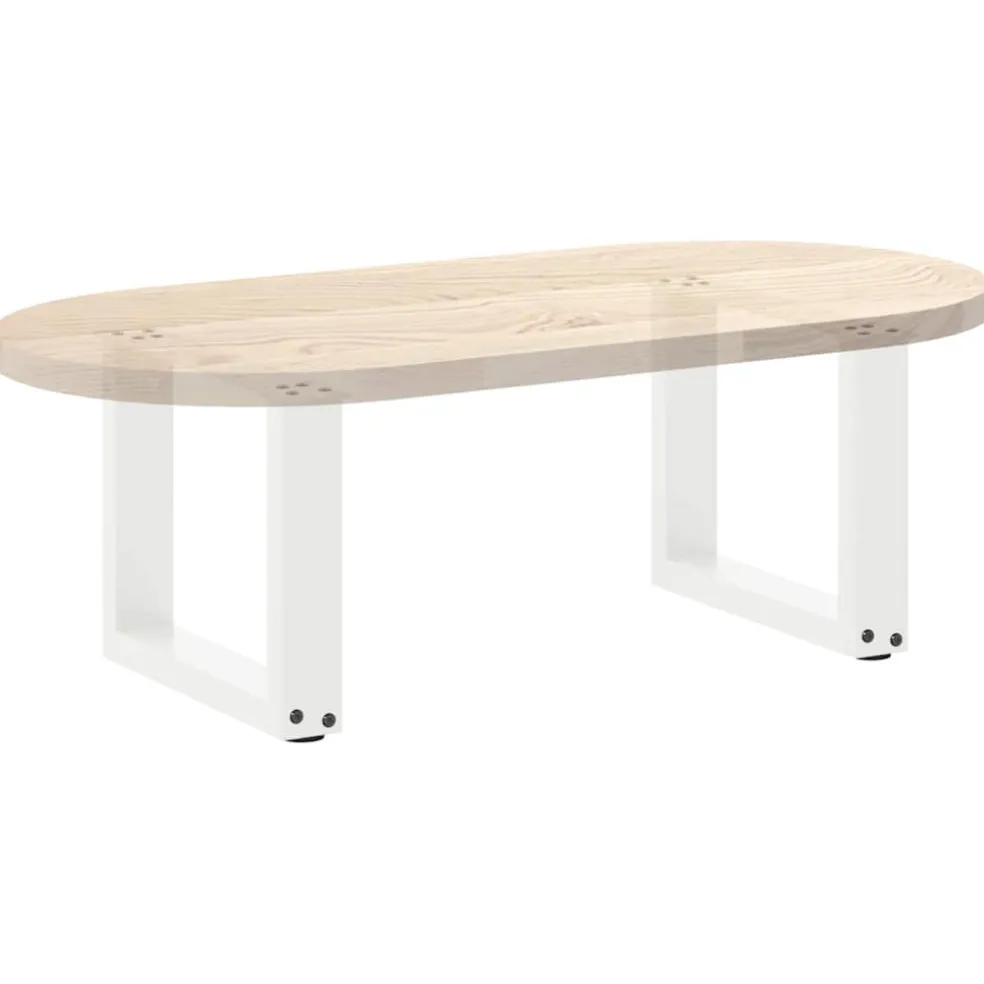 vidaXL Salontafelpoten 2 st U-vormig 30x(30-31) cm staal wit