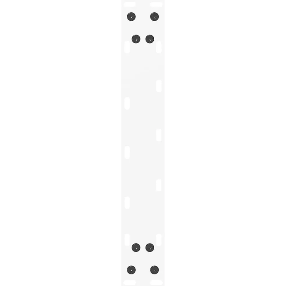 vidaXL Salontafelpoten 2 st U-vormig 30x(30-31) cm staal wit
