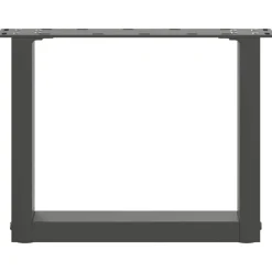 vidaXL Salontafelpoten 2 st U-vormig 30x(30-31) cm staal antraciet