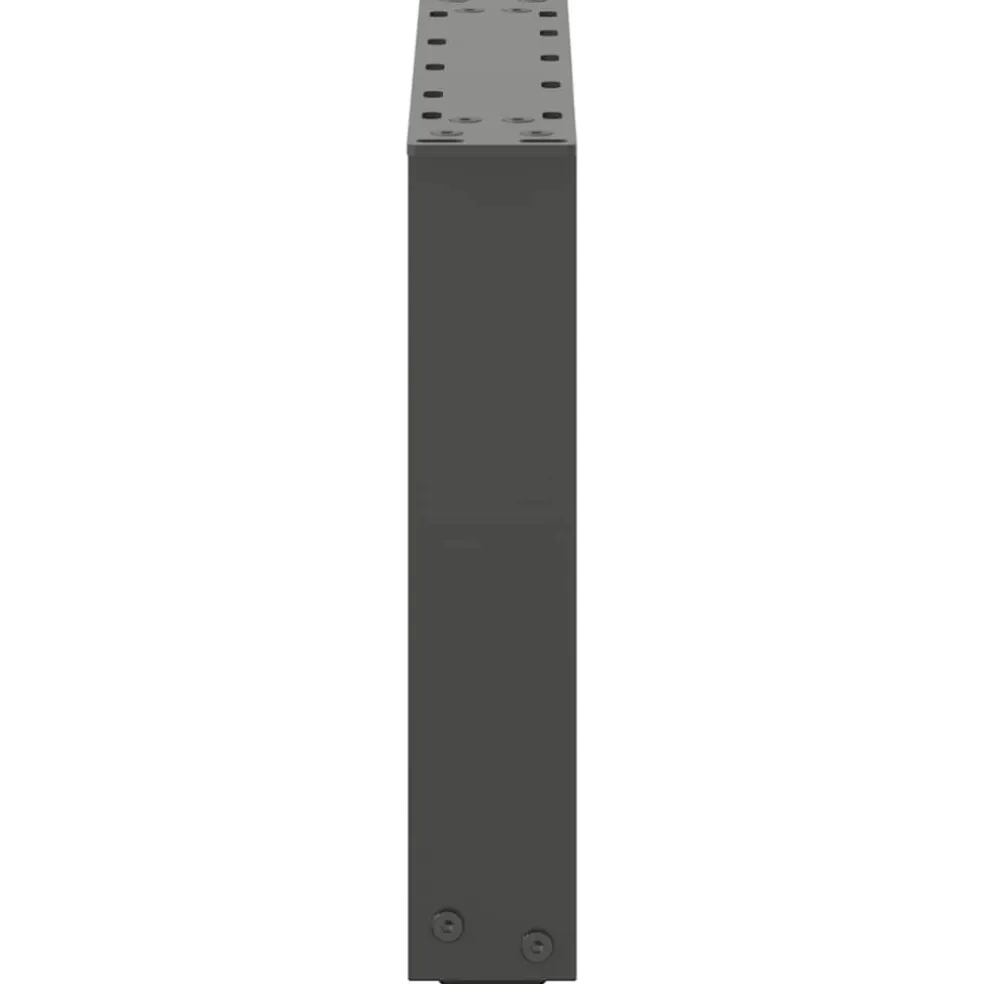 vidaXL Salontafelpoten 2 st U-vormig 30x(30-31) cm staal antraciet