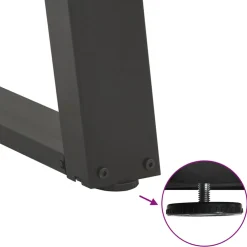 vidaXL Salontafelpoten 2 st U-vormig 30x(30-31) cm staal antraciet