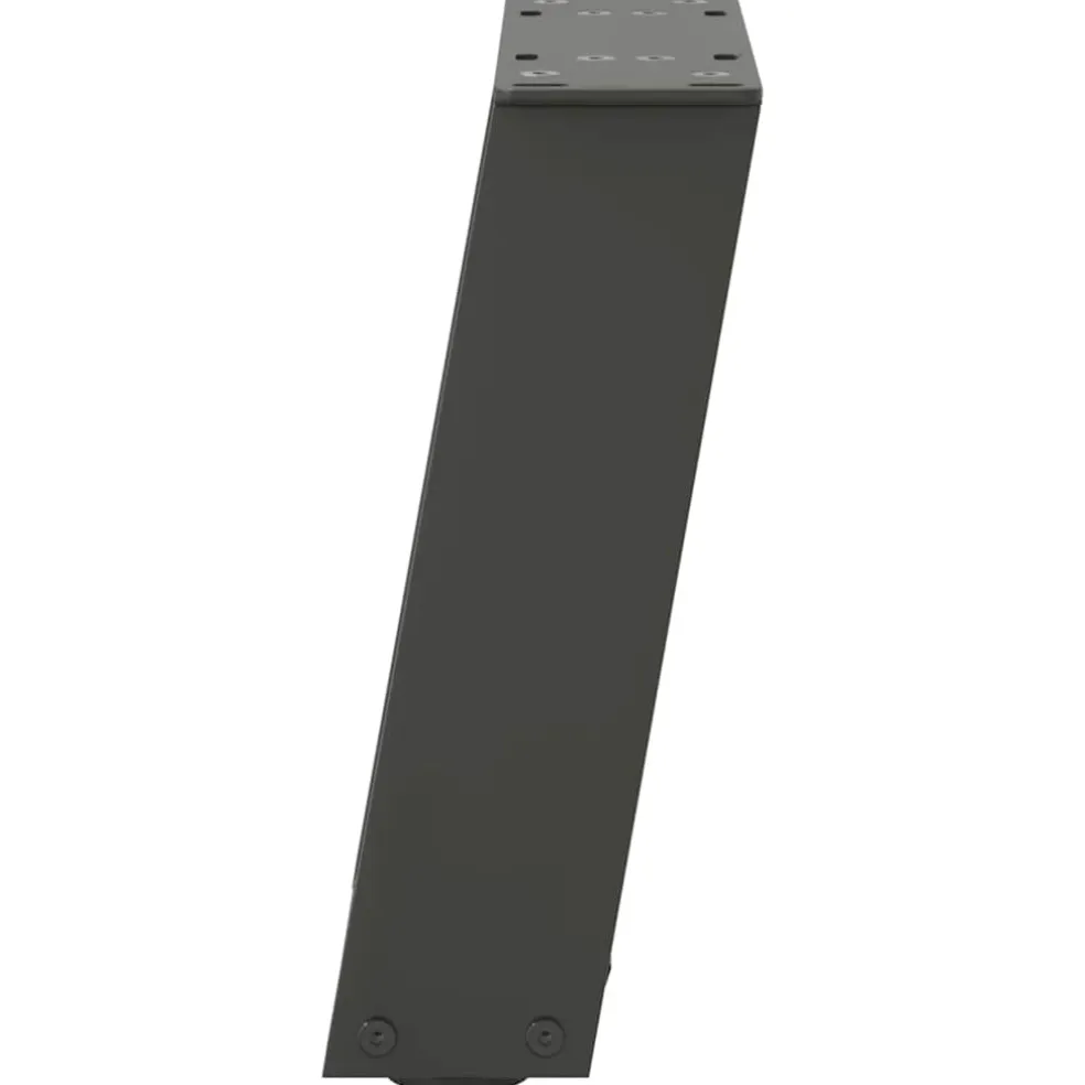 vidaXL Salontafelpoten 2 st U-vormig 30x(30-31) cm staal antraciet