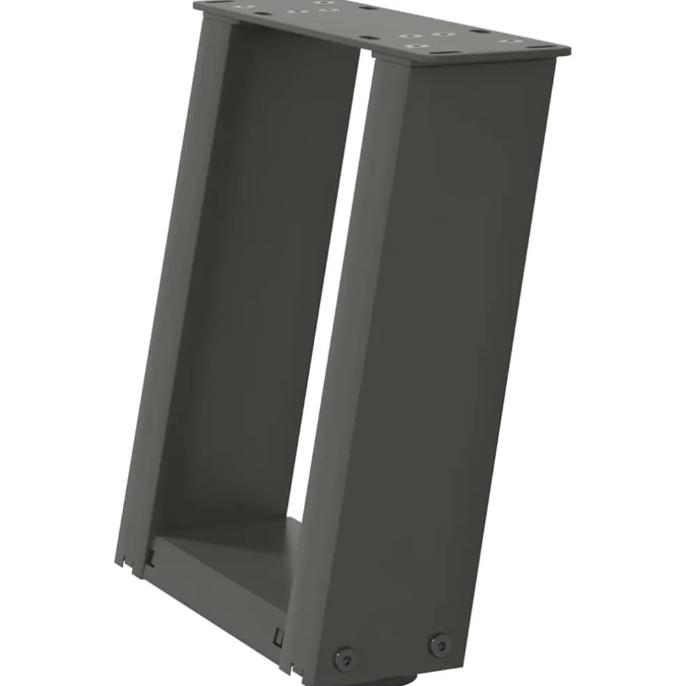 vidaXL Salontafelpoten 2 st U-vormig 30x(30-31) cm staal antraciet