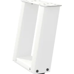 vidaXL Salontafelpoten 2 st U-vormig 30x(30-31) cm staal wit