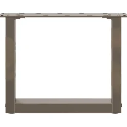 vidaXL Salontafelpoten 2 st U-vormig 40x(30-31) cm staal naturel