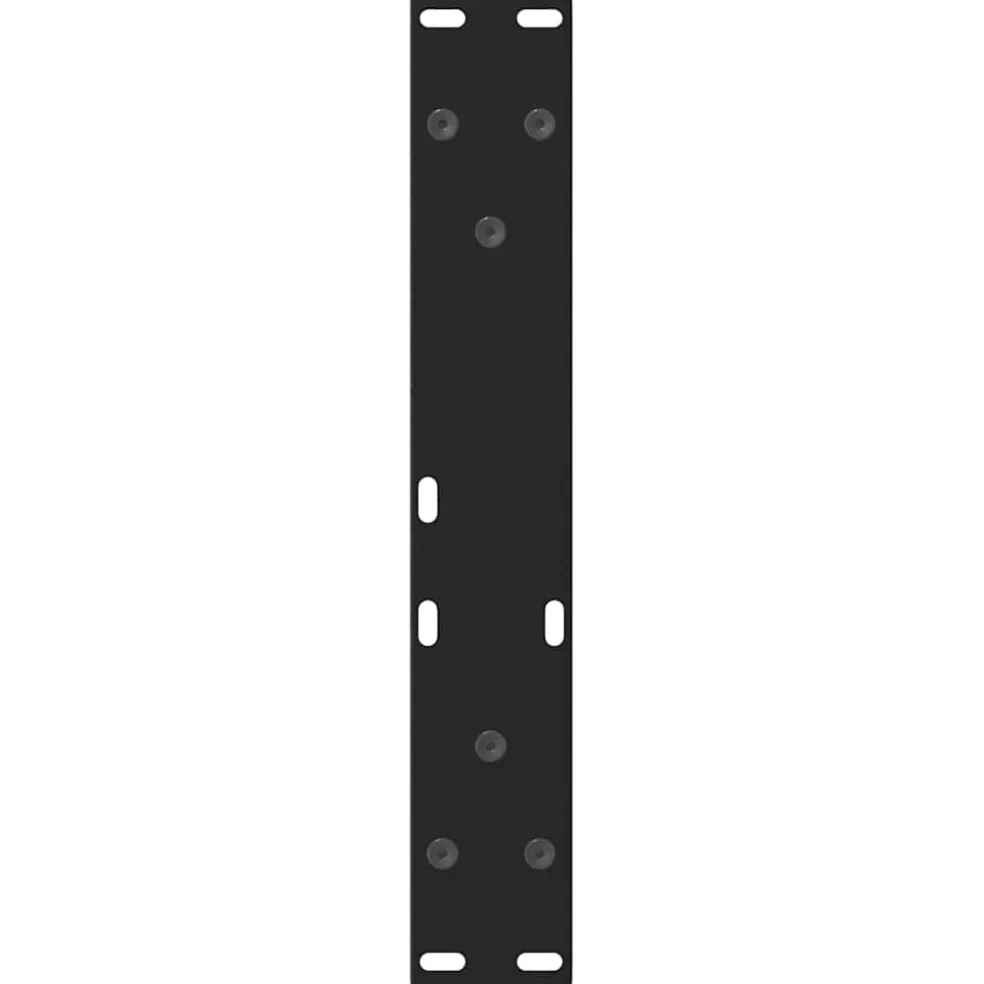vidaXL Salontafelpoten 2 st V-vormig 30x(30-31,3) cm staal zwart