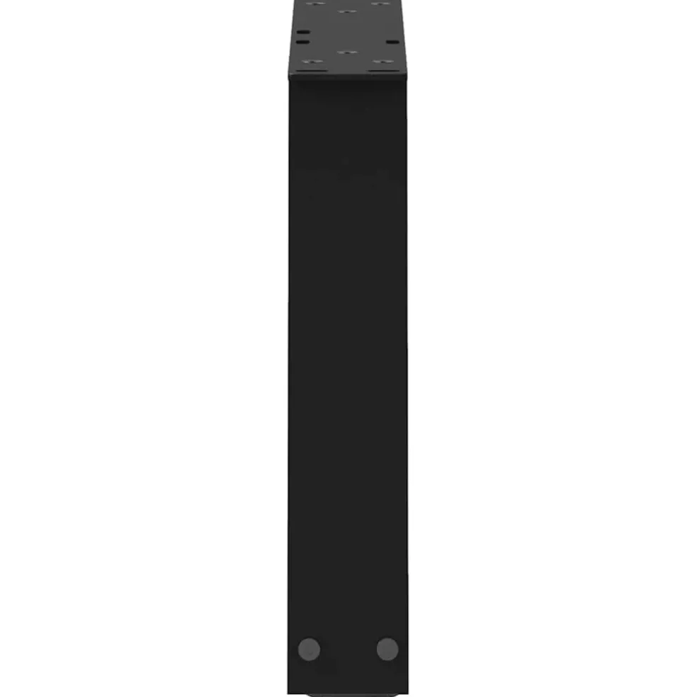 vidaXL Salontafelpoten 2 st V-vormig 30x(30-31,3) cm staal zwart