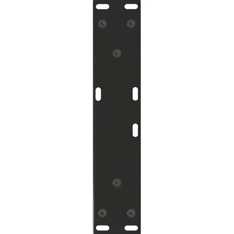 vidaXL Salontafelpoten 2 st V-vormig 30x(30-31,3) cm staal zwart